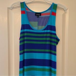 Ladies striped maxi dress